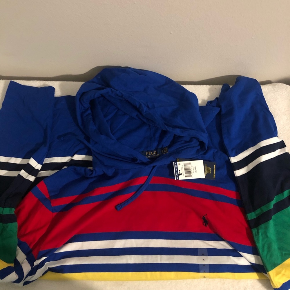 Ralph Lauren polo hoodie tee shirt - Picture 2 of 4